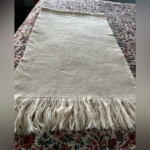 Handwoven alpaca shawl